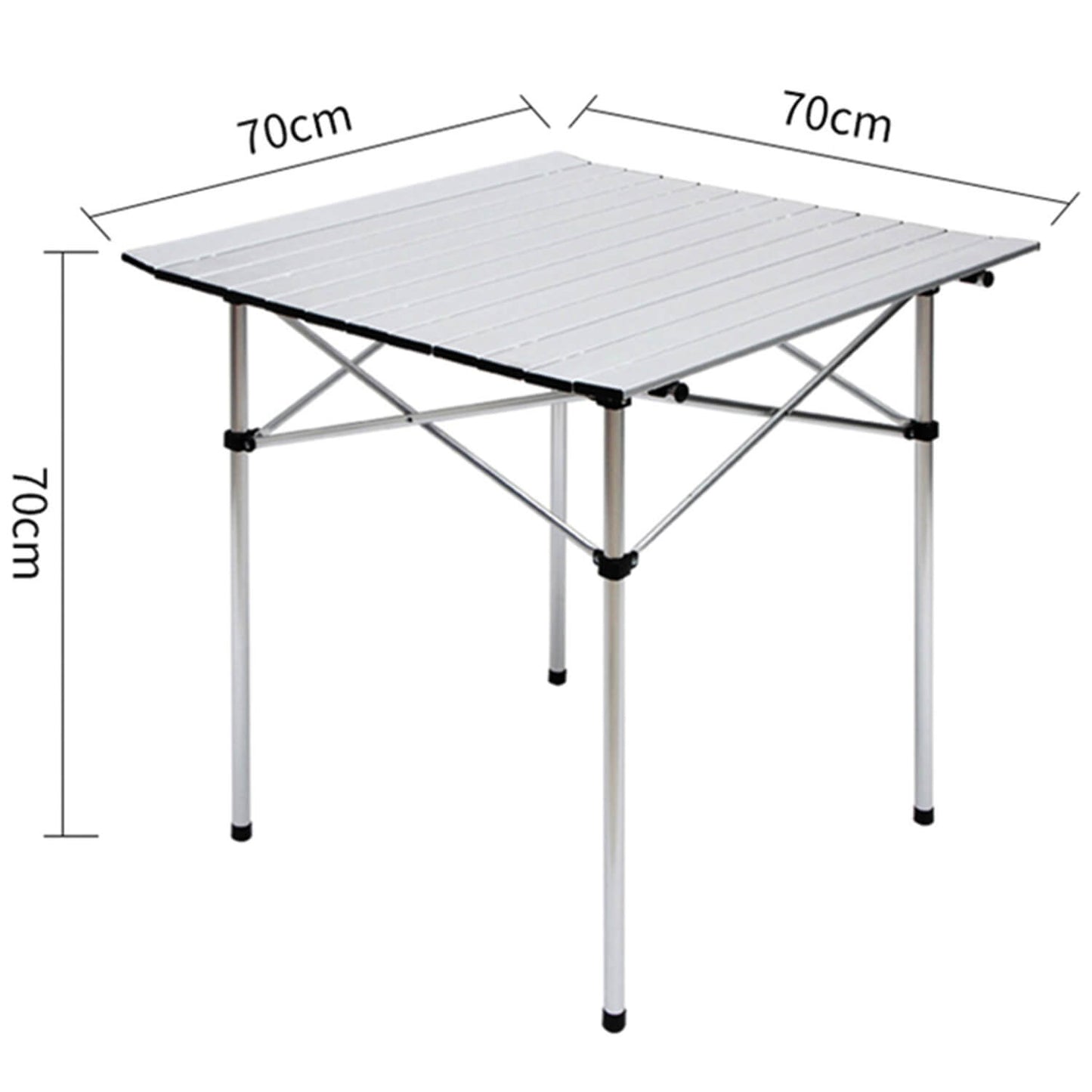 Foldbar campingbord - aluminium